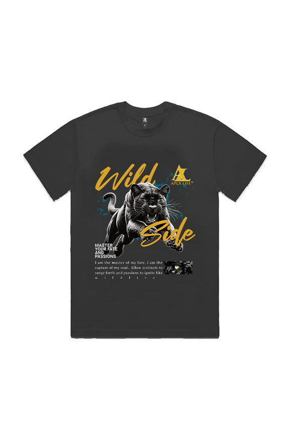 BLACK WILD SIDE HEAVY TEE