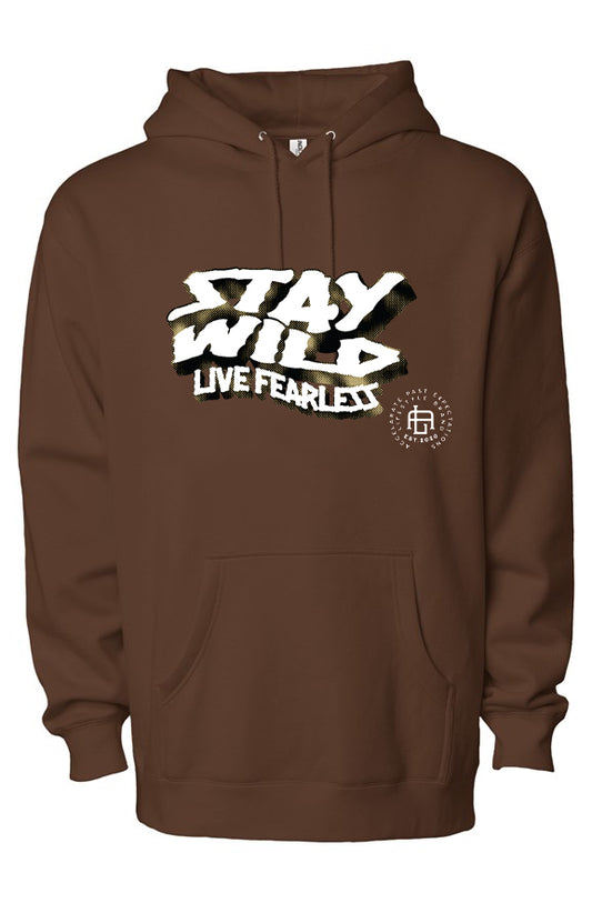 STAY WILD HEAVY PULLOVER HOODIE