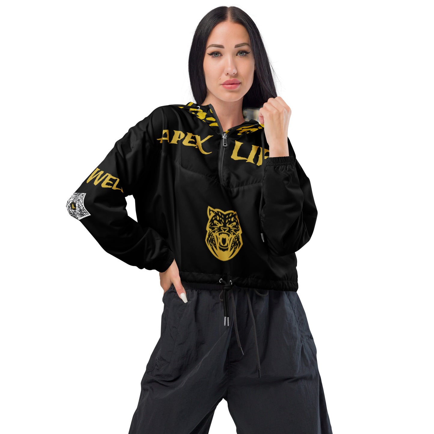 Apex Life® FEAST WELL Women’s cropped windbreaker