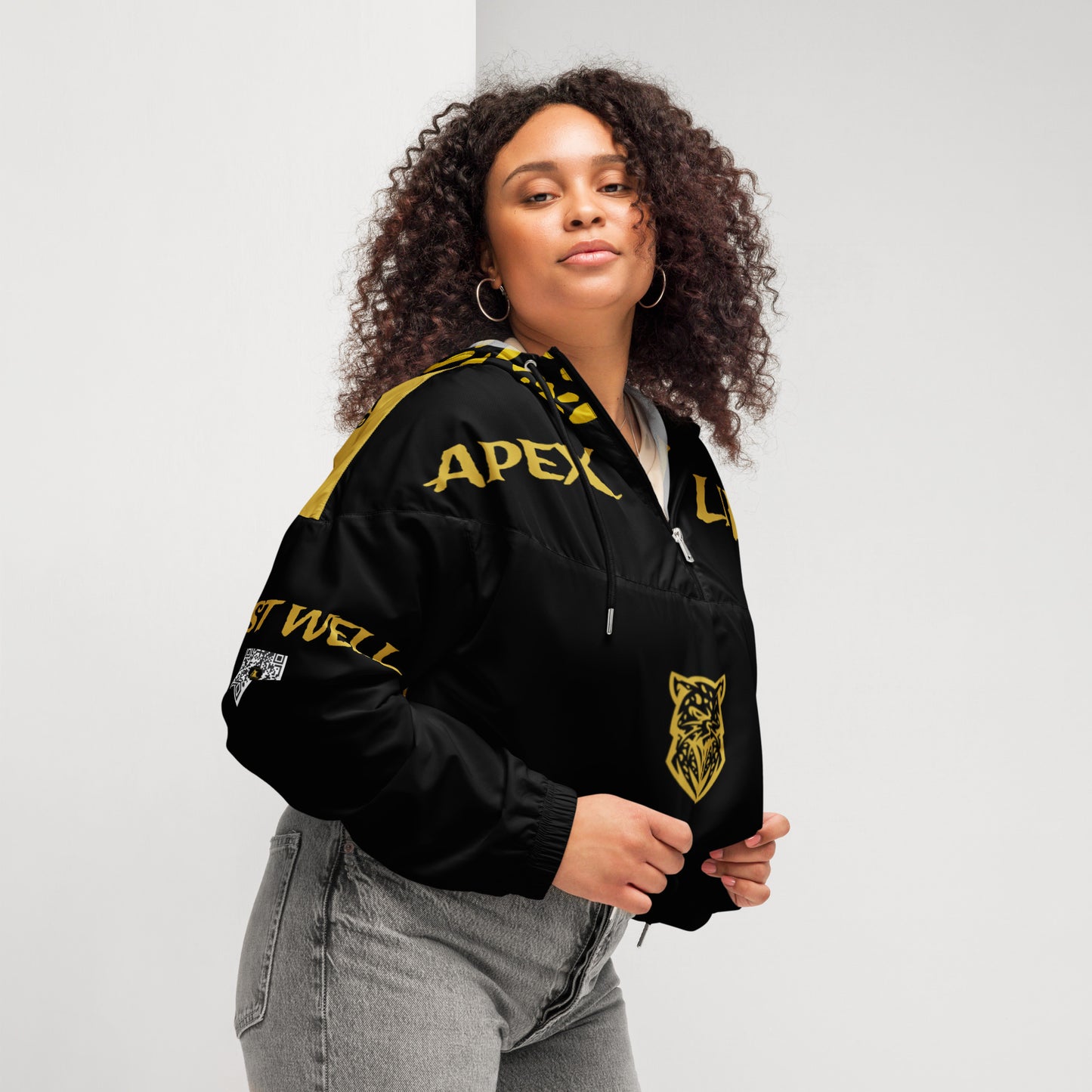 Apex Life® FEAST WELL Women’s cropped windbreaker