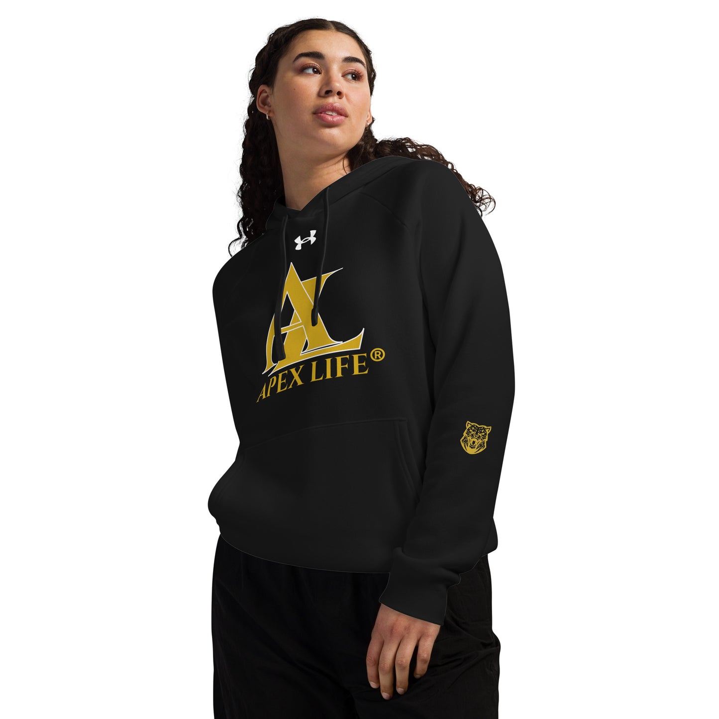 Black Apex Life® x Under Armour® unisex hoodie